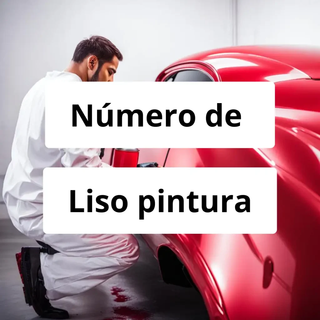 Numero de vendedor de pintura automotriz Liso pintura