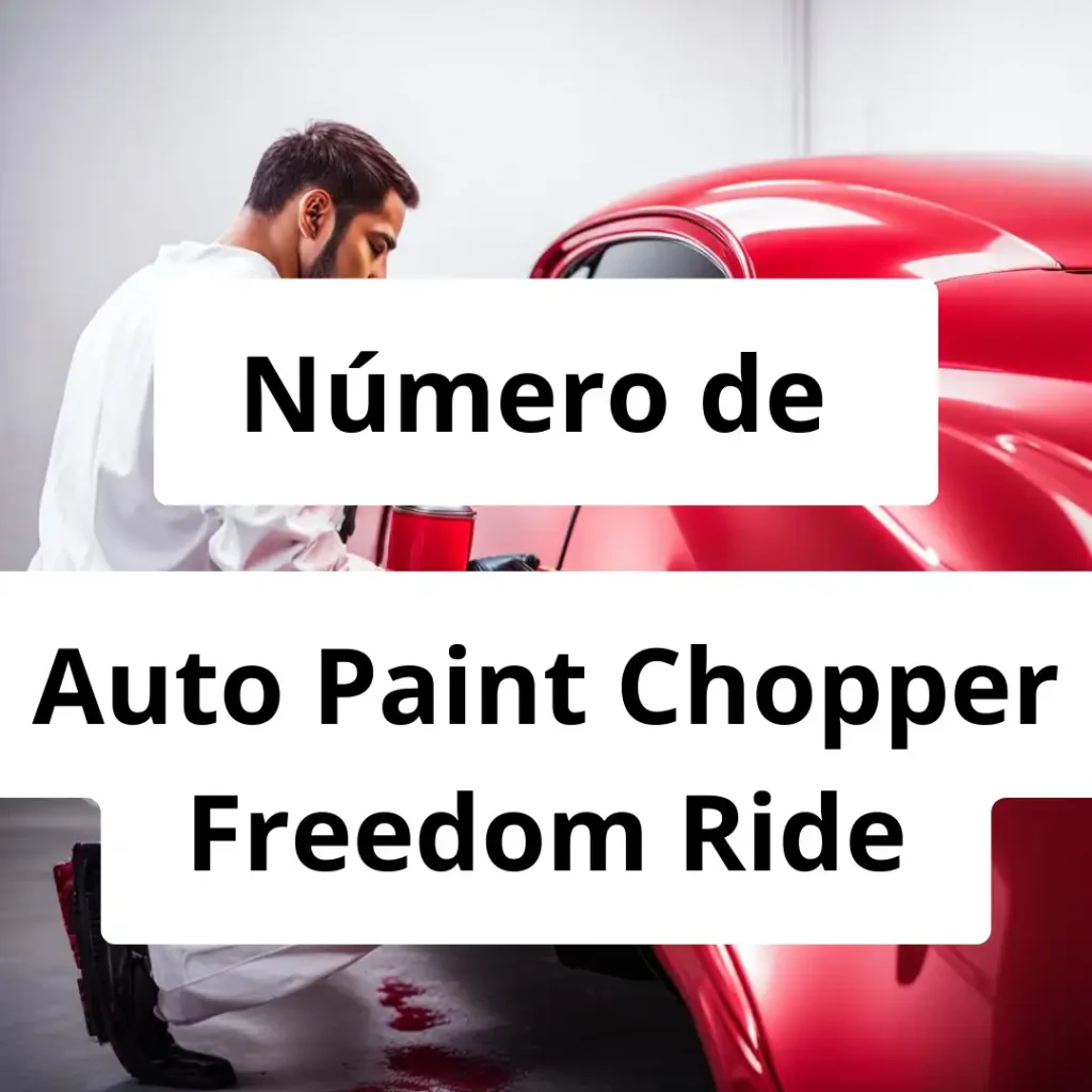 Numero de vendedor de pintura automotriz Auto Paint Chopper Freedom Ride