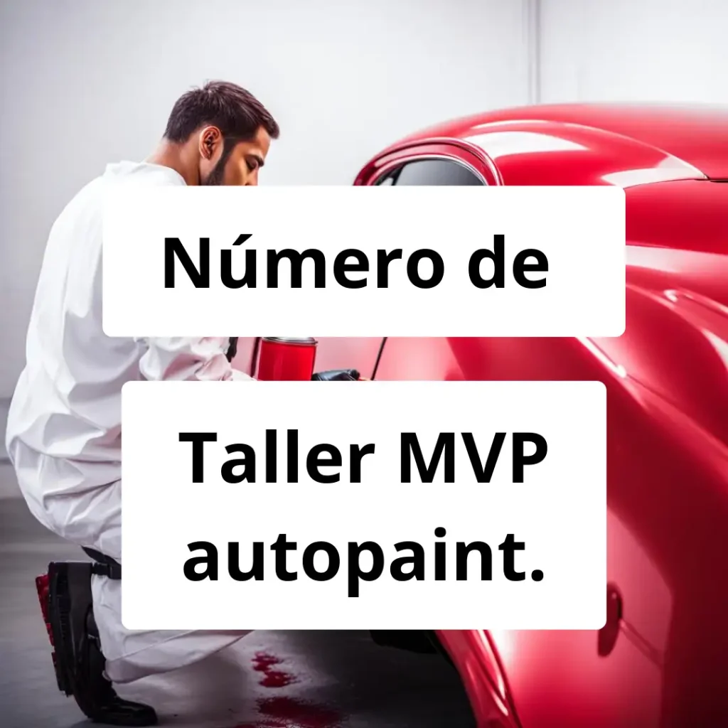 Numero de vendedor de pintura automotriz Taller MVP autopaint.