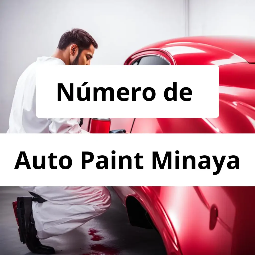 Numero de vendedor de pintura automotriz Auto Paint Minaya