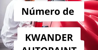 Numero de vendedor de pintura automotriz KWANDER AUTOPAINT