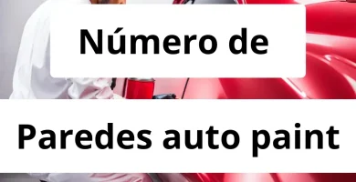 Numero de vendedor de pintura automotriz Paredes auto paint