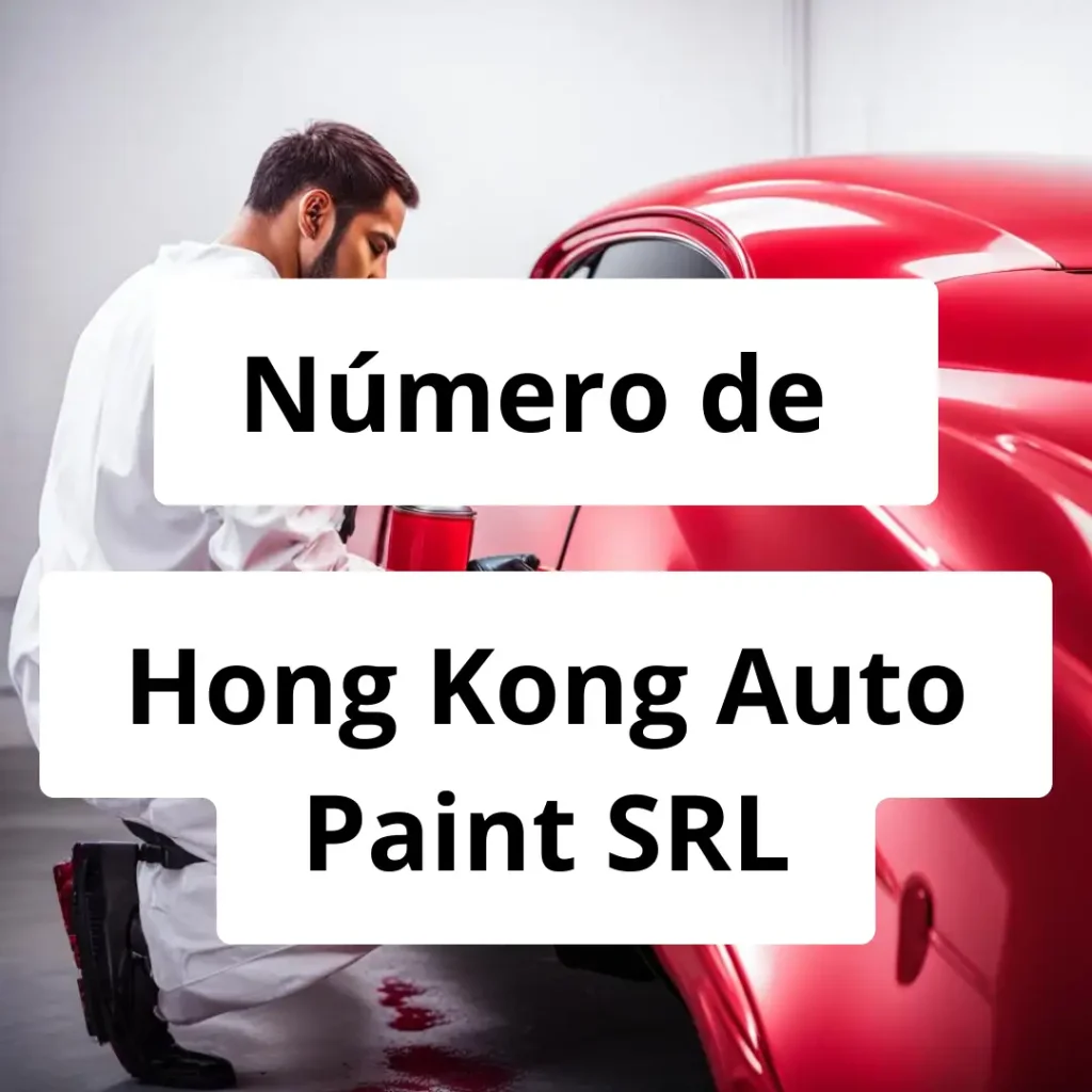 Numero de vendedor de pintura automotriz Hong Kong Auto Paint SRL