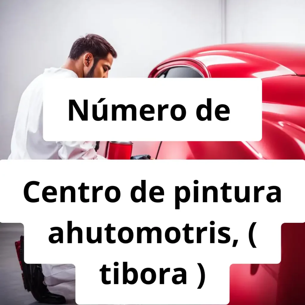 Numero de vendedor de pintura automotriz Centro de pintura ahutomotris, ( tibora )