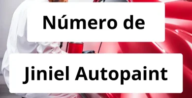 Numero de vendedor de pintura automotriz Jiniel Autopaint