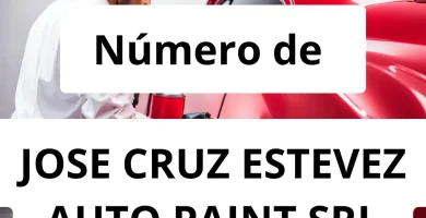 Numero de vendedor de pintura automotriz JOSE CRUZ ESTEVEZ AUTO PAINT SRL