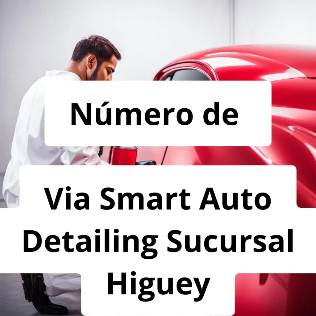 Numero de vendedor de pintura automotriz Via Smart Auto Detailing Sucursal Higuey