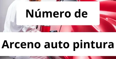Numero de vendedor de pintura automotriz Arceno auto pintura