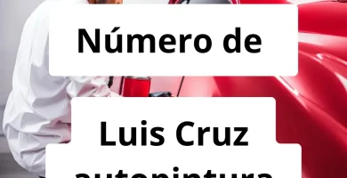 Numero de vendedor de pintura automotriz Luis Cruz autopintura