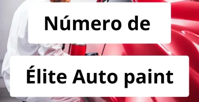 Numero de vendedor de pintura automotriz Élite Auto paint