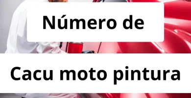 Numero de vendedor de pintura automotriz Cacu moto pintura