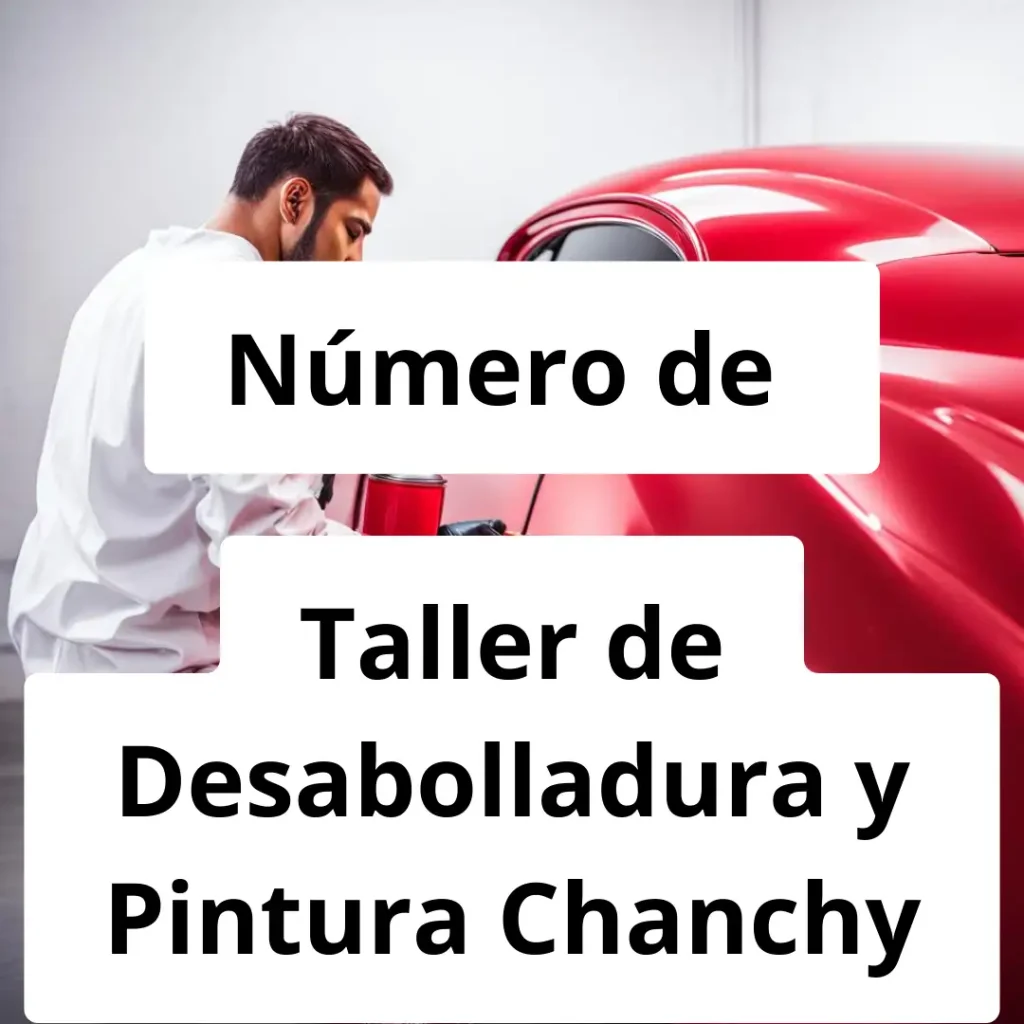 Numero de vendedor de pintura automotriz Taller de Desabolladura y Pintura Chanchy