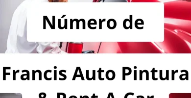 Numero de vendedor de pintura automotriz Francis Auto Pintura & Rent-A-Car