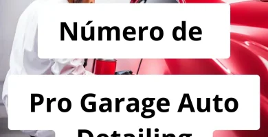 Numero de vendedor de pintura automotriz Pro Garage Auto Detailing
