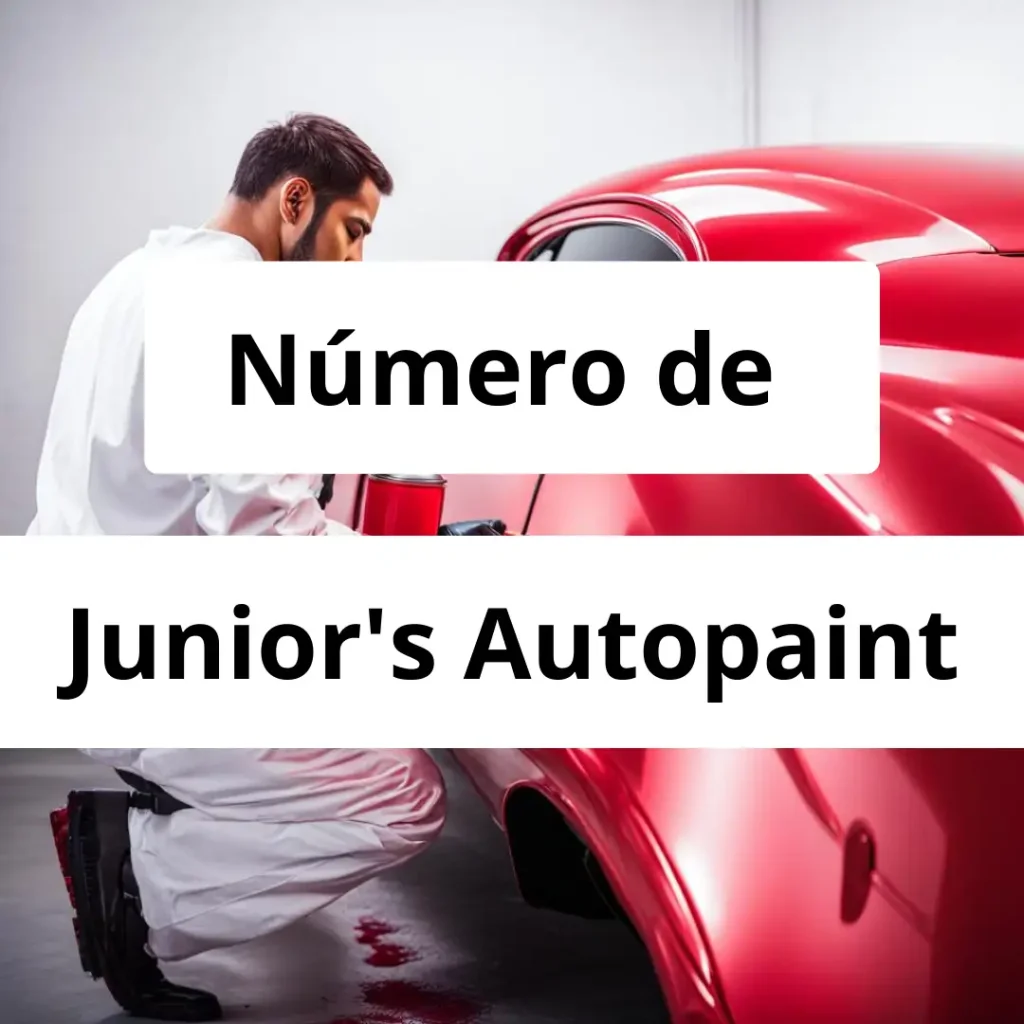 Numero de vendedor de pintura automotriz Junior's Autopaint