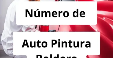 Numero de vendedor de pintura automotriz Auto Pintura Baldera
