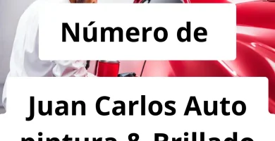 Numero de vendedor de pintura automotriz Juan Carlos Auto pintura & Brillado