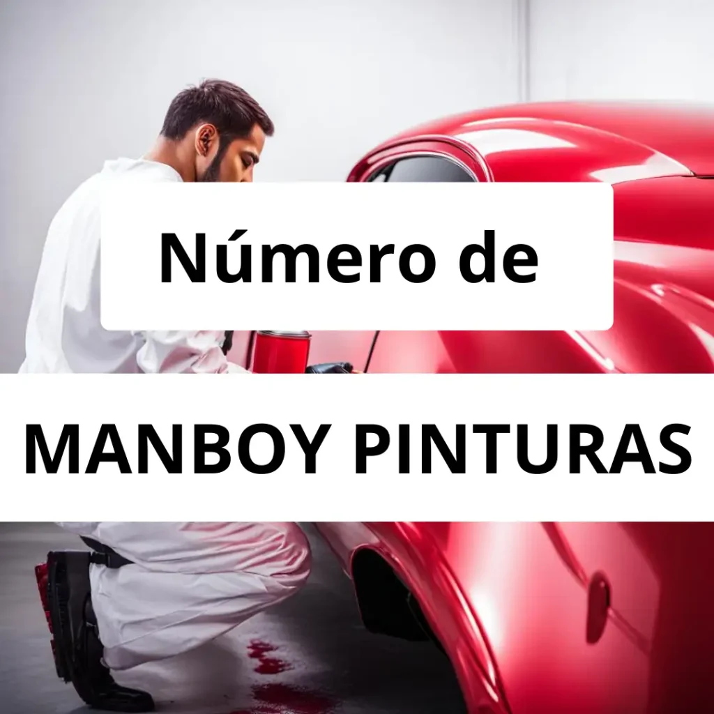 Numero de vendedor de pintura automotriz MANBOY PINTURAS