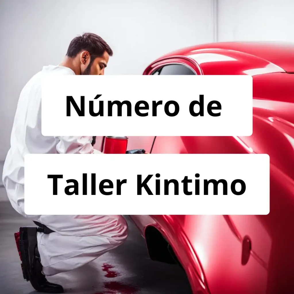 Numero de vendedor de pintura automotriz Taller Kintimo