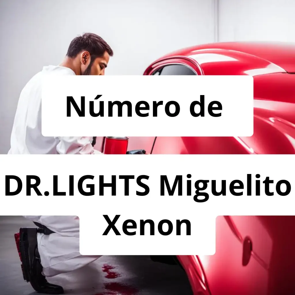 Numero de vendedor de pintura automotriz DR.LIGHTS Miguelito Xenon
