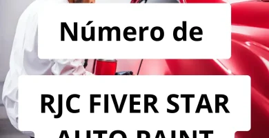Numero de vendedor de pintura automotriz RJC FIVER STAR AUTO PAINT