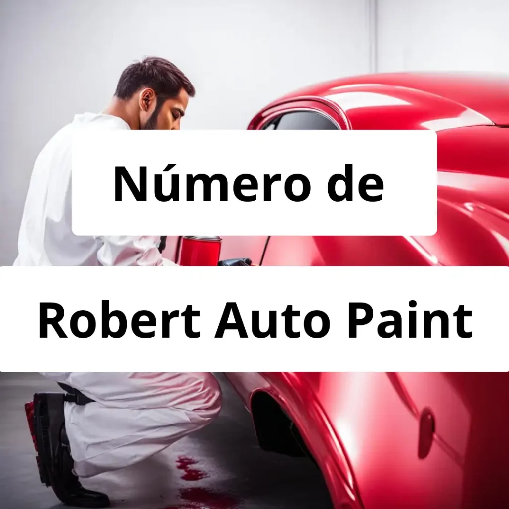 Numero de vendedor de pintura automotriz Robert Auto Paint