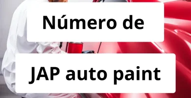 Numero de vendedor de pintura automotriz JAP auto paint