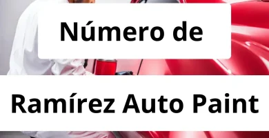 Numero de vendedor de pintura automotriz Ramírez Auto Paint