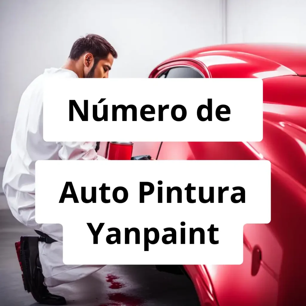 Numero de vendedor de pintura automotriz Auto Pintura Yanpaint