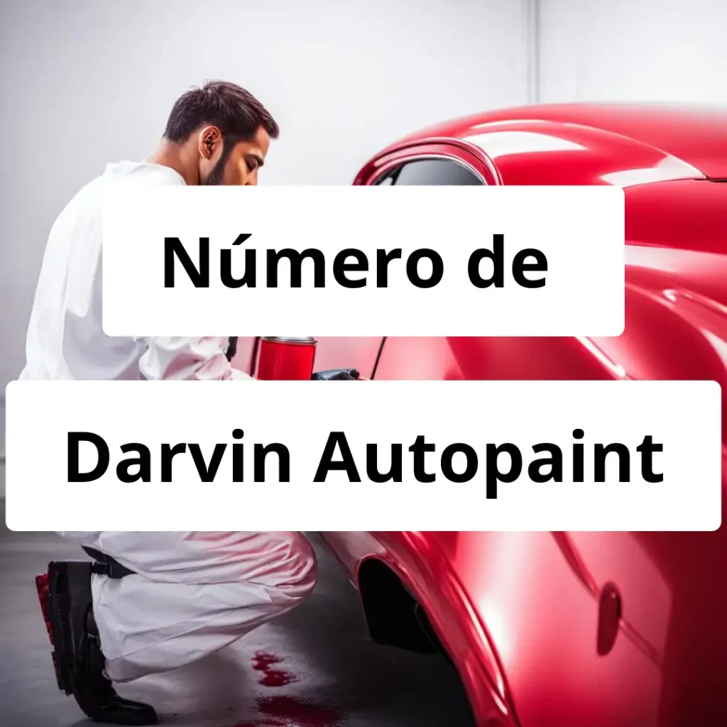 Numero de vendedor de pintura automotriz Darvin Autopaint