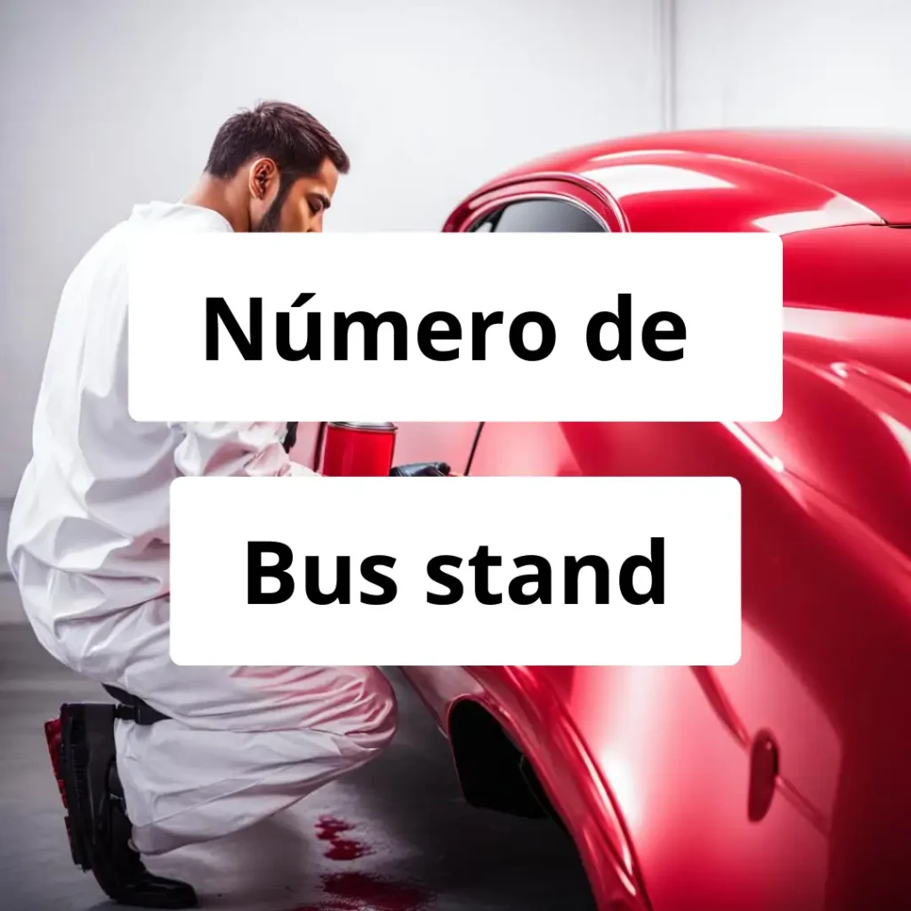 Numero de vendedor de pintura automotriz Bus stand