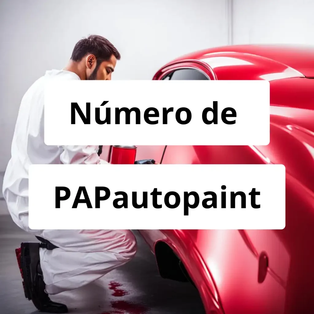 Numero de vendedor de pintura automotriz PAPautopaint