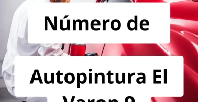 Numero de vendedor de pintura automotriz Autopintura El Varon 9