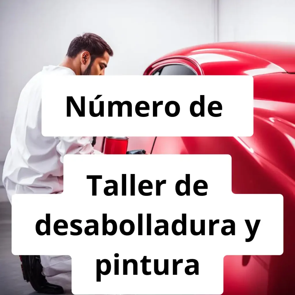 Numero de vendedor de pintura automotriz Taller de desabolladura y pintura