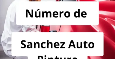 Numero de vendedor de pintura automotriz Sanchez Auto Pintura