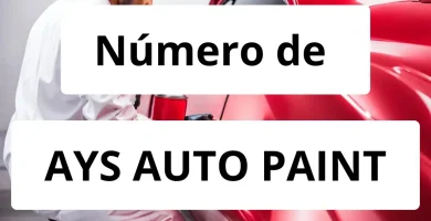 Numero de vendedor de pintura automotriz AYS AUTO PAINT