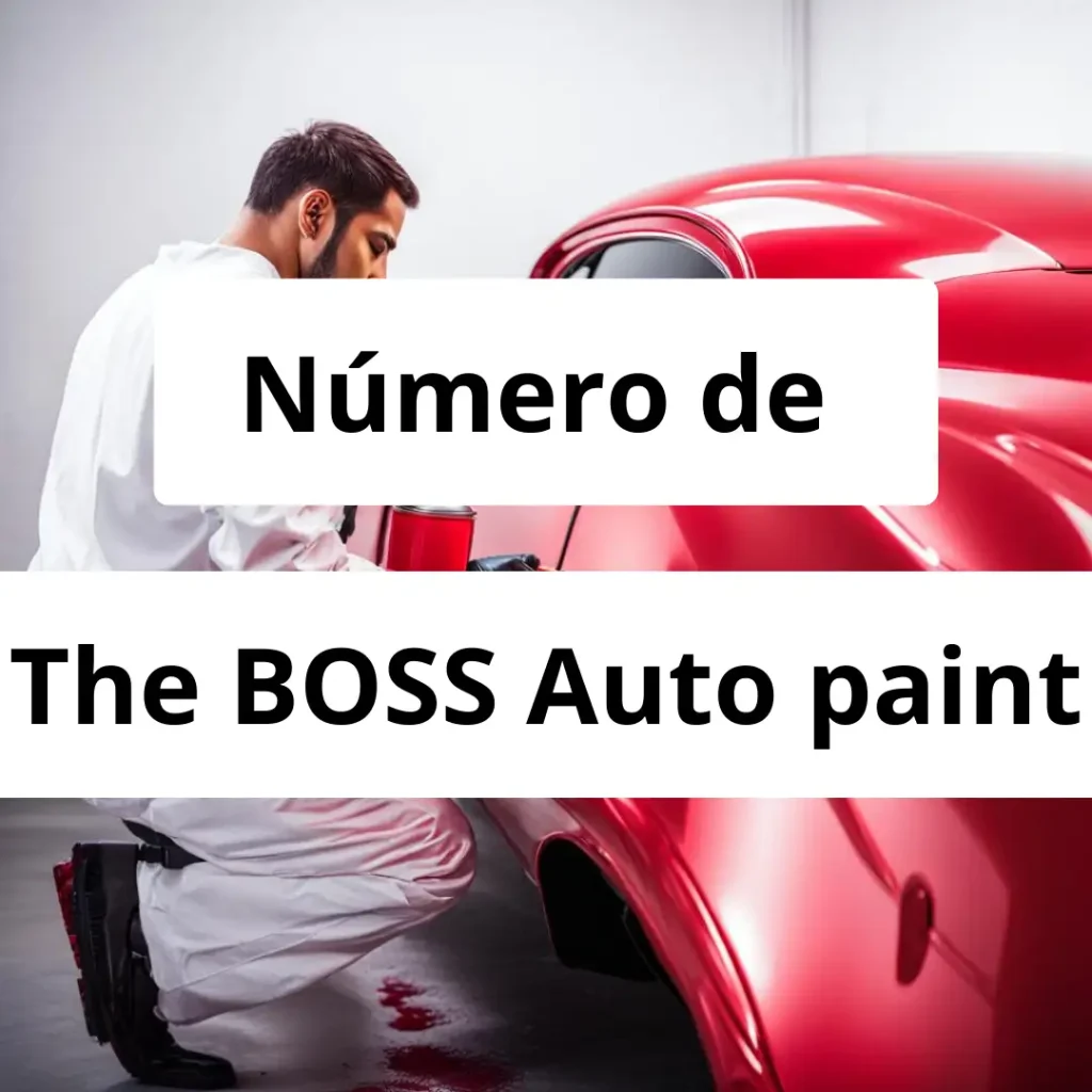 Numero de vendedor de pintura automotriz The BOSS Auto paint