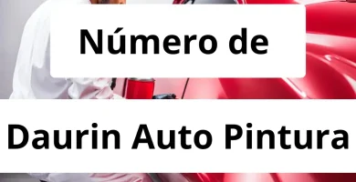 Numero de vendedor de pintura automotriz Daurin Auto Pintura