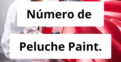 Numero de vendedor de pintura automotriz Peluche Paint.
