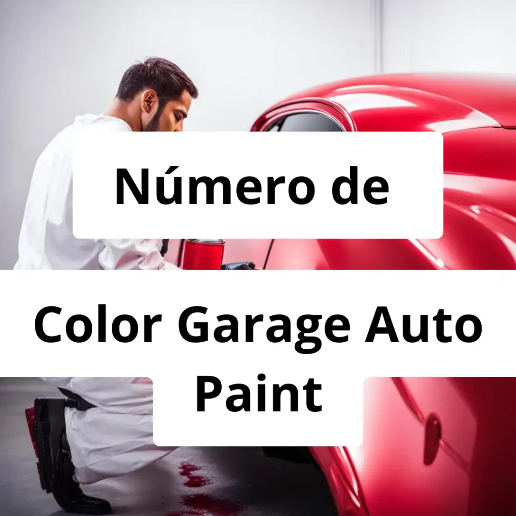 Numero de vendedor de pintura automotriz Color Garage Auto Paint