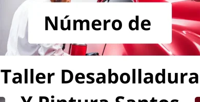 Numero de vendedor de pintura automotriz Taller Desabolladura Y Pintura Santos