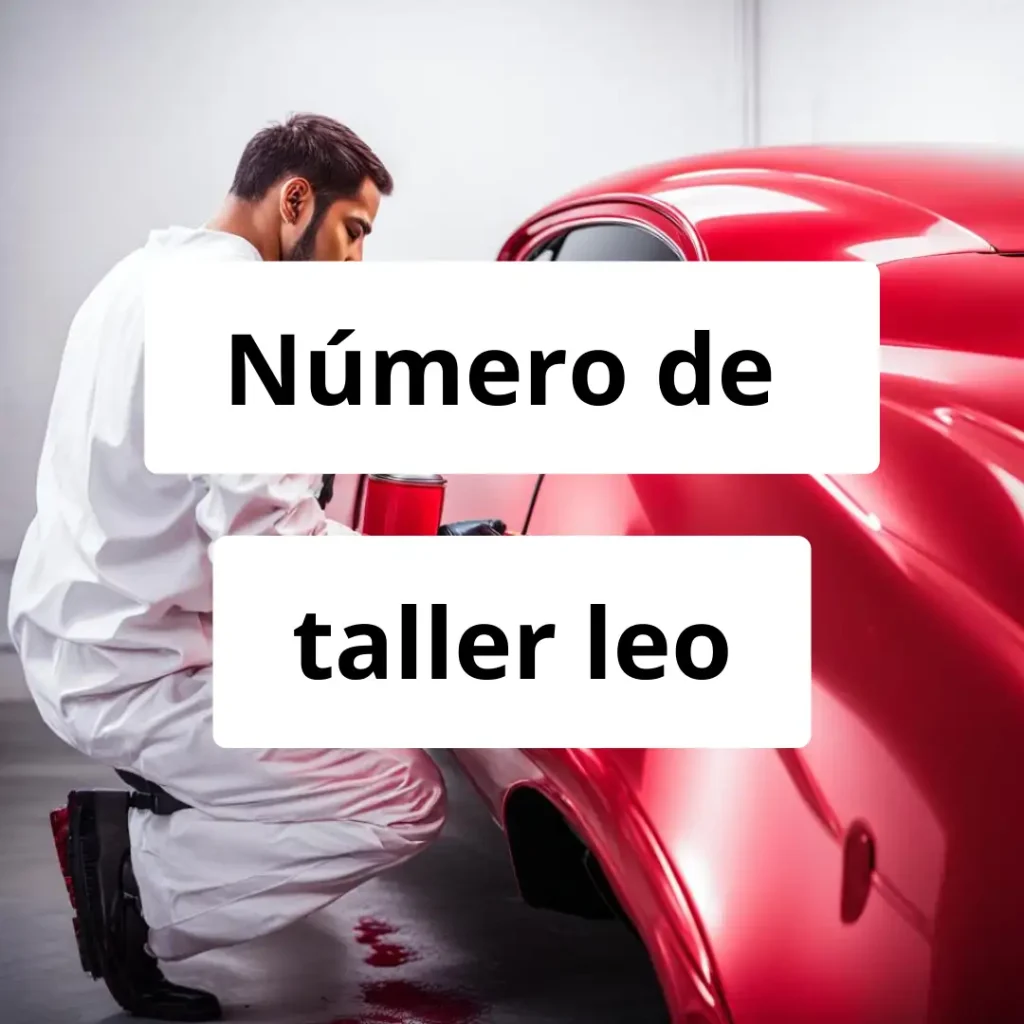 Numero de vendedor de pintura automotriz taller leo