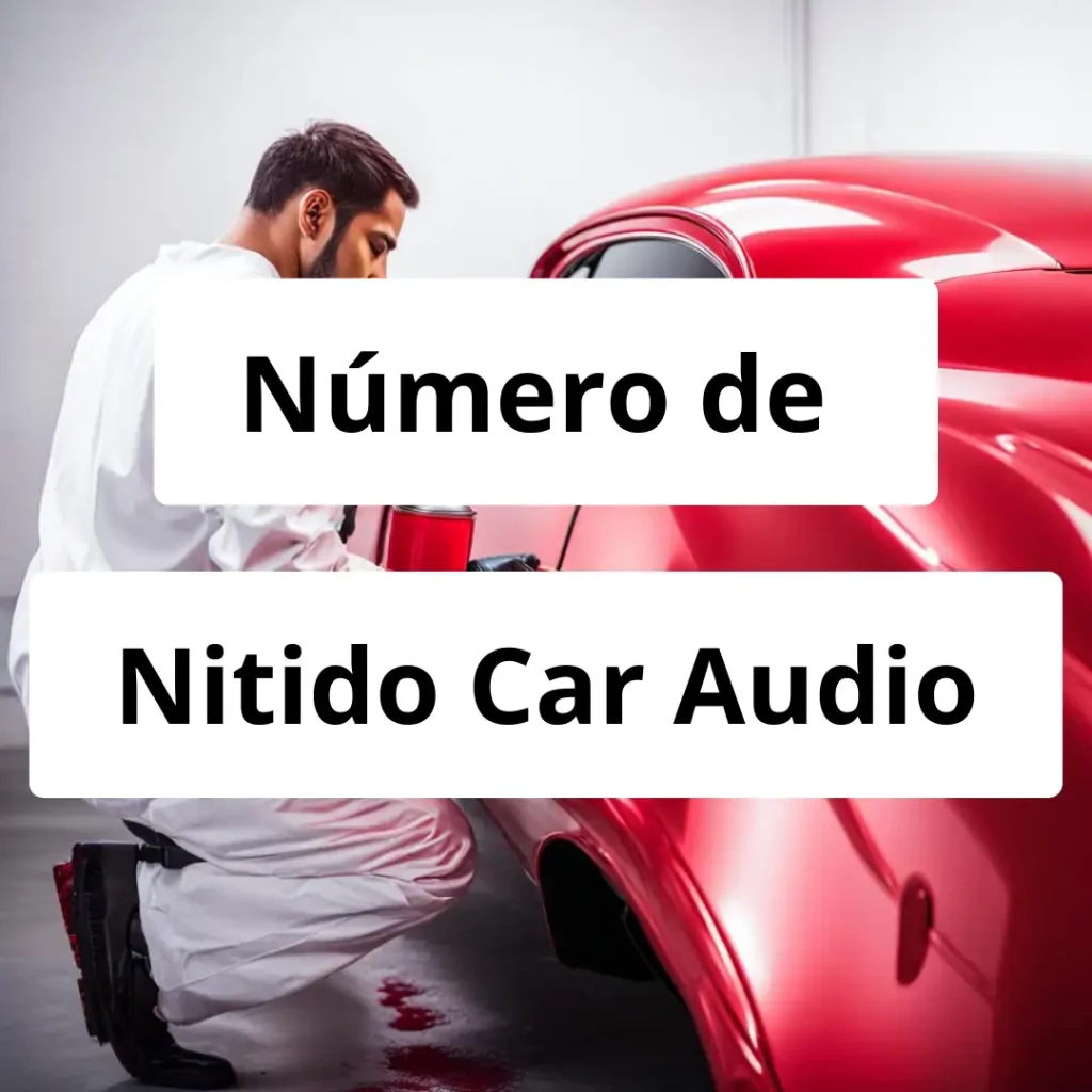 Numero de vendedor de pintura automotriz Nitido Car Audio
