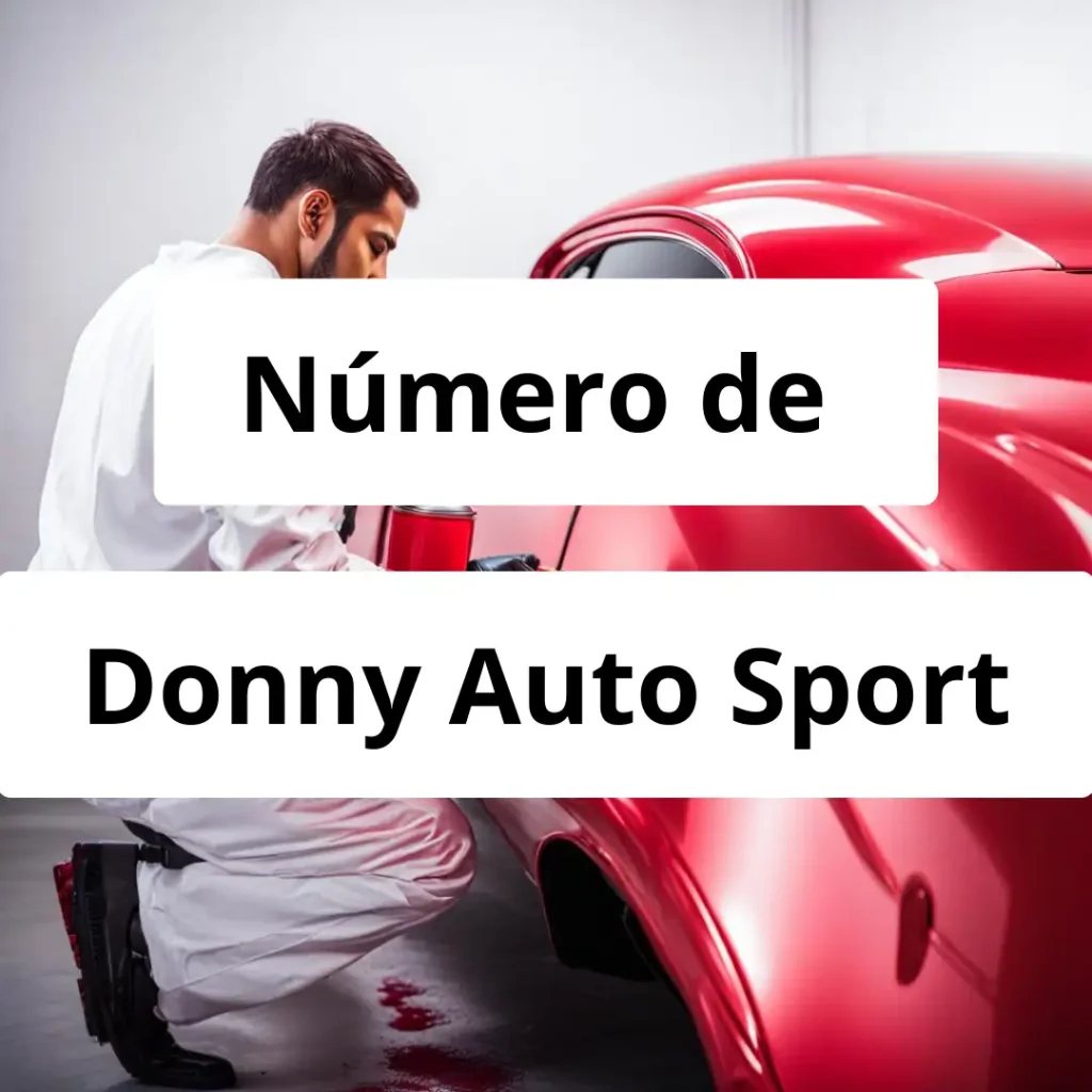 Numero de vendedor de pintura automotriz Donny Auto Sport