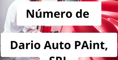 Numero de vendedor de pintura automotriz Dario Auto PAint, SRL