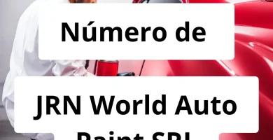 Numero de vendedor de pintura automotriz JRN World Auto Paint SRL