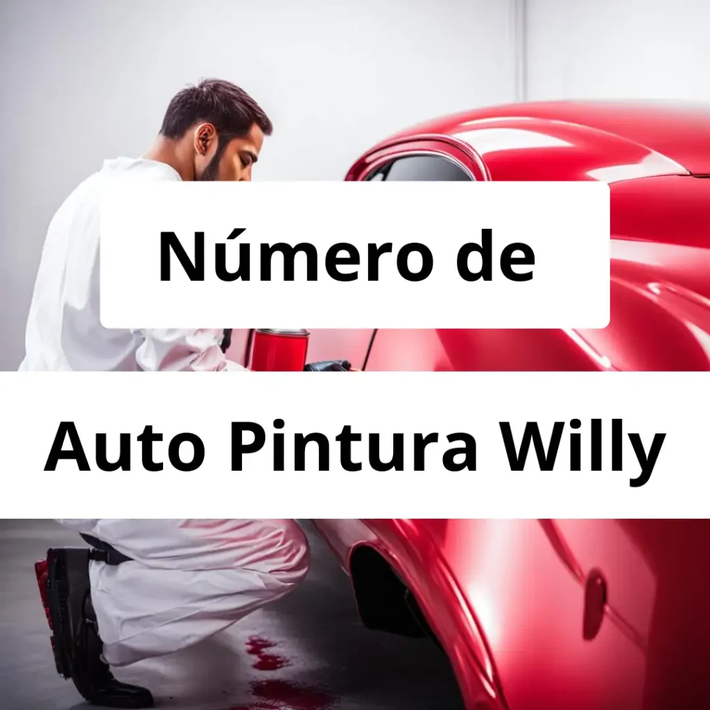 Numero de vendedor de pintura automotriz Auto Pintura Willy