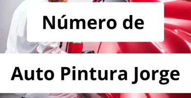 Numero de vendedor de pintura automotriz Auto Pintura Jorge