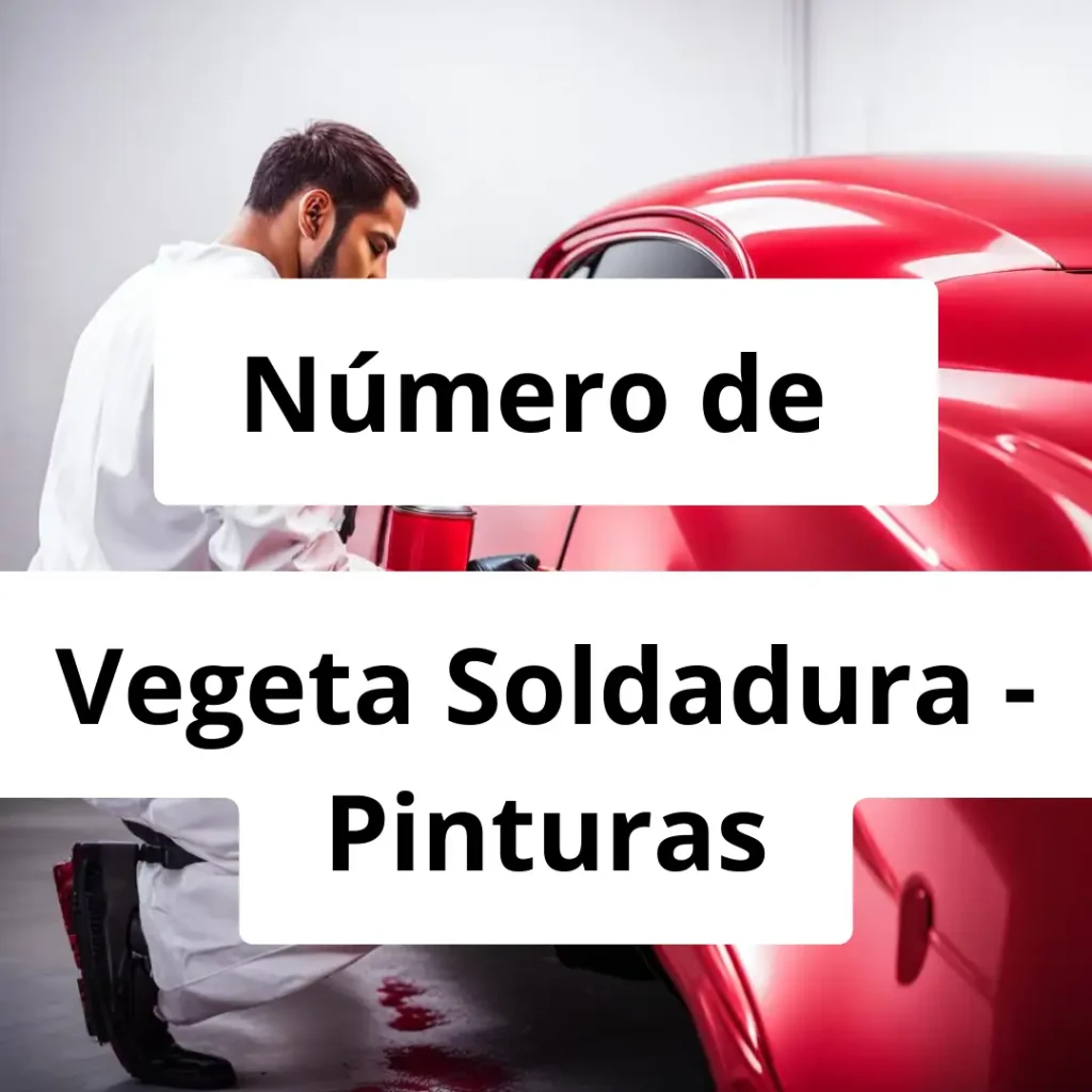 Numero de vendedor de pintura automotriz Vegeta Soldadura - Pinturas