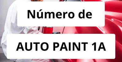 Numero de vendedor de pintura automotriz AUTO PAINT 1A